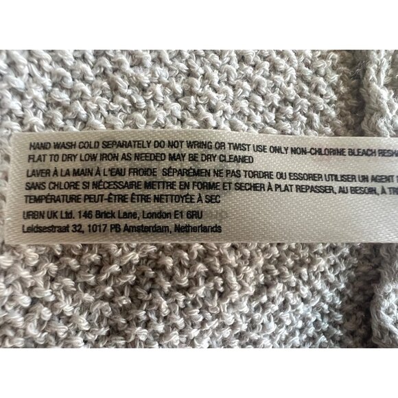 Free People Beach Keiran Sweater Knit Tank Top Beige Summer Style Womens Small - Picture 12 of 14